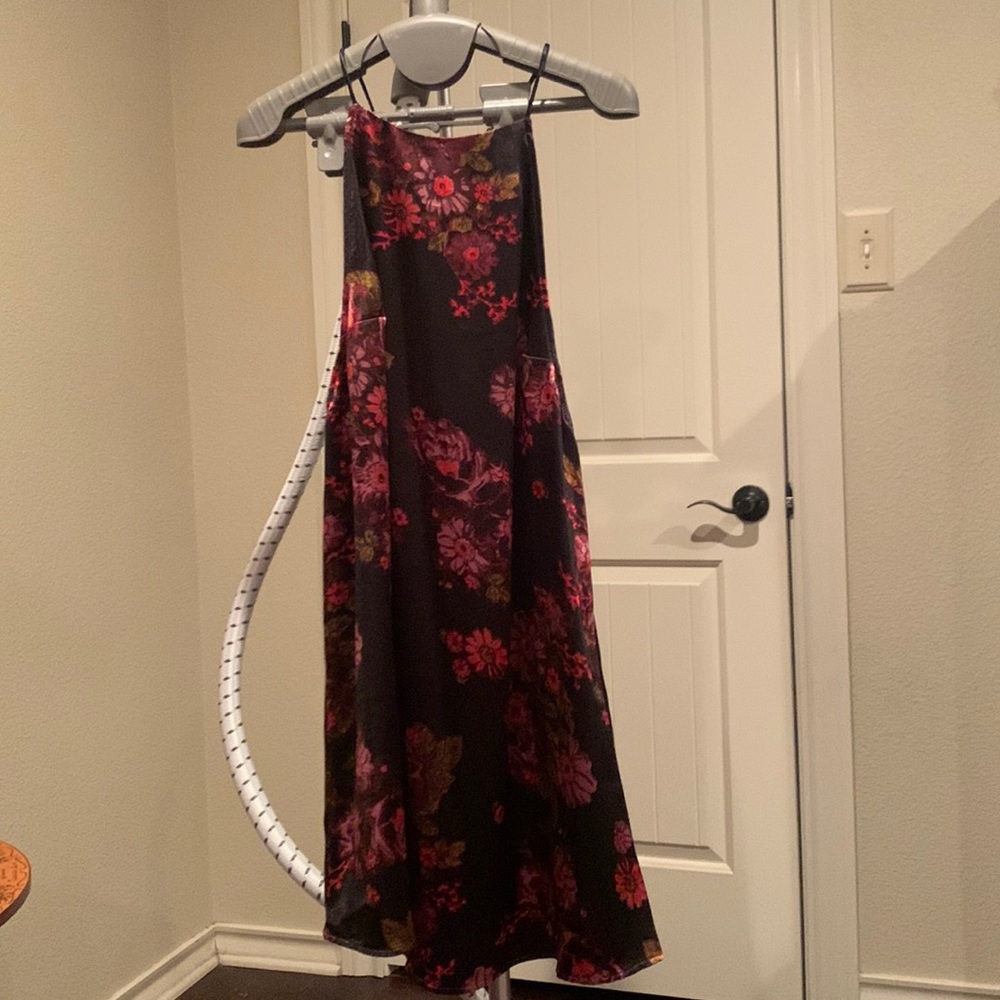 NWT Free People satin slip dress, size L